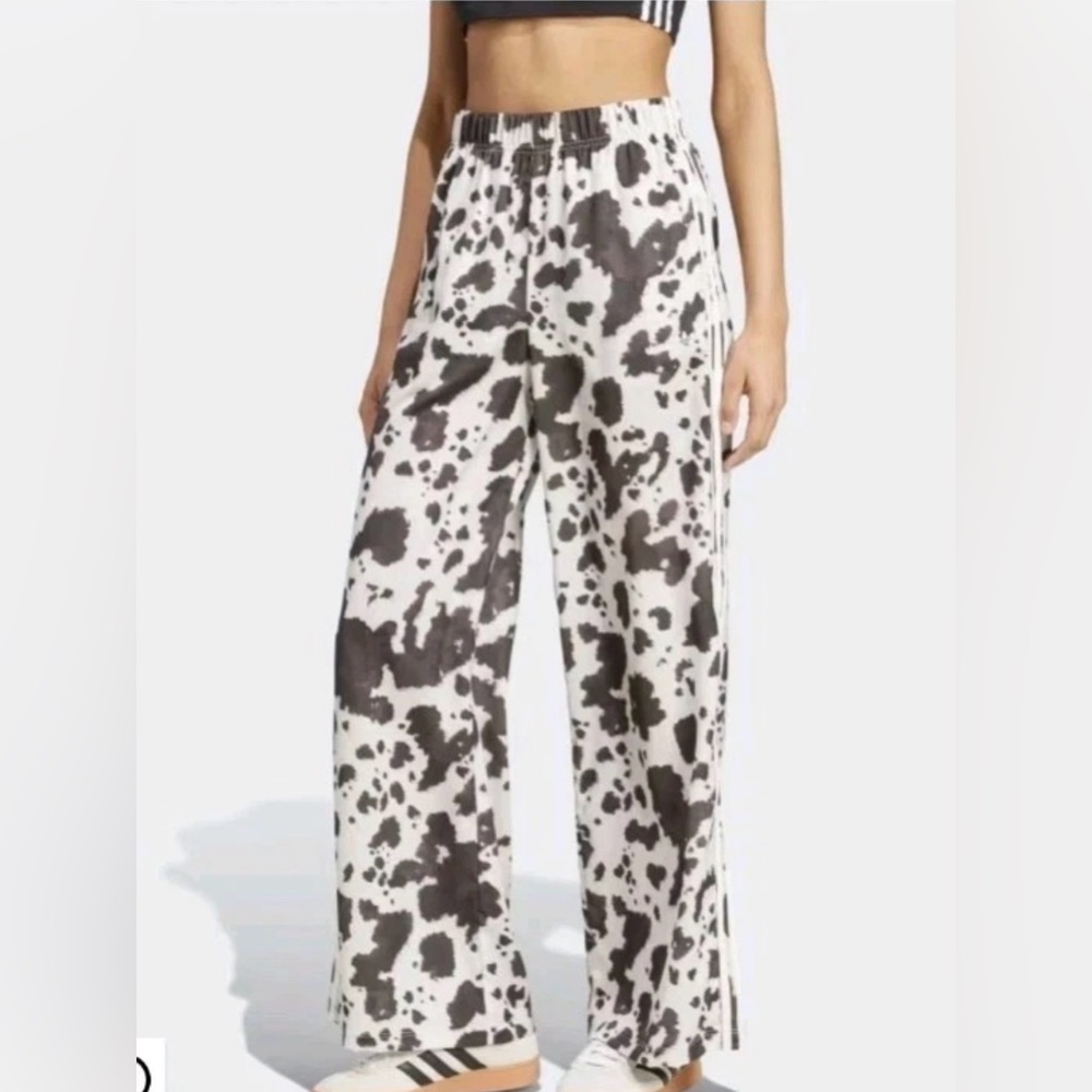 Adidas Originals Satin Animal Print Pants